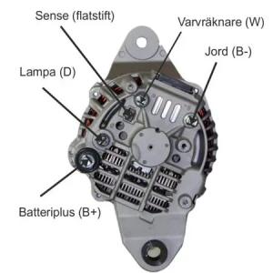 Generator 12V 115A, begagnad 3 mån garanti - 7