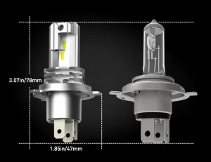 H4 LED 4000Lm Hel-halvljus - 1