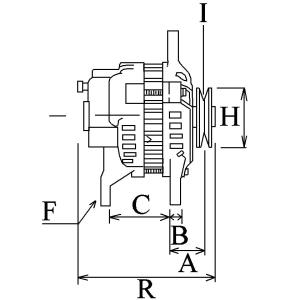 Generator 12V 35A 1-polig - 6