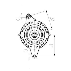 Generator (Mini) 12V 40A - 6