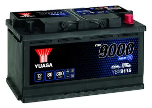 Batteri AGM 12V 80Ah 800CCA Yuasa - 1