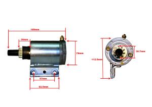 Startmotor 12V 0.5kW, 10 Kuggar CCW - 5