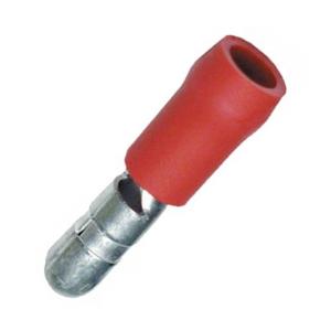Kabelsko 4mm Rundstift, röd - 1