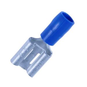 Kabelsko 8.0 mm flatstift, blå - 1