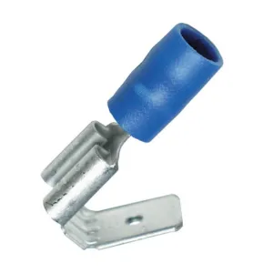 Kabelsko 6.3 mm flatstift, blå - 1