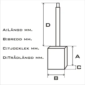 Kolsats 12V, 15x7x5mm - 2