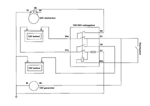 Omkopplare 12V - 24V - 3