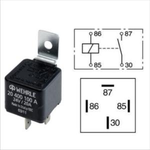 Minirelä 24V/20A - 2