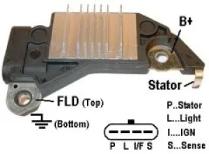 Regulator 12V, eftermarknad Delco-Remy - 1