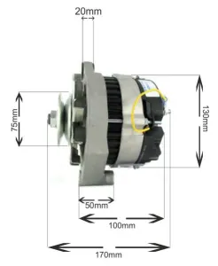 Generator 12V 50A (2-polig) - 4