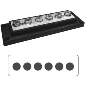 Kopplingsplint 6x50mm2 M8, svart - 1