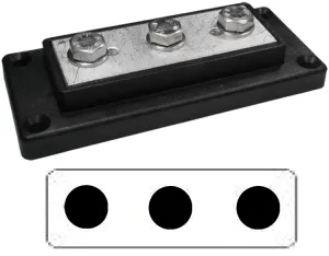 Kopplingsplint 3x95mm2, svart - 1