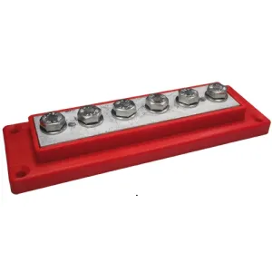 Kopplingsplint 6x50mm2 M8, röd - 3
