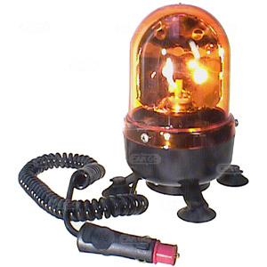 Roterande varningsljusljus 12/24V magnetfot - 1