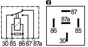 Minirelä växlande 24V 40/60A har resistor - 2